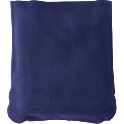 Image of Inflatable velour travel cushion