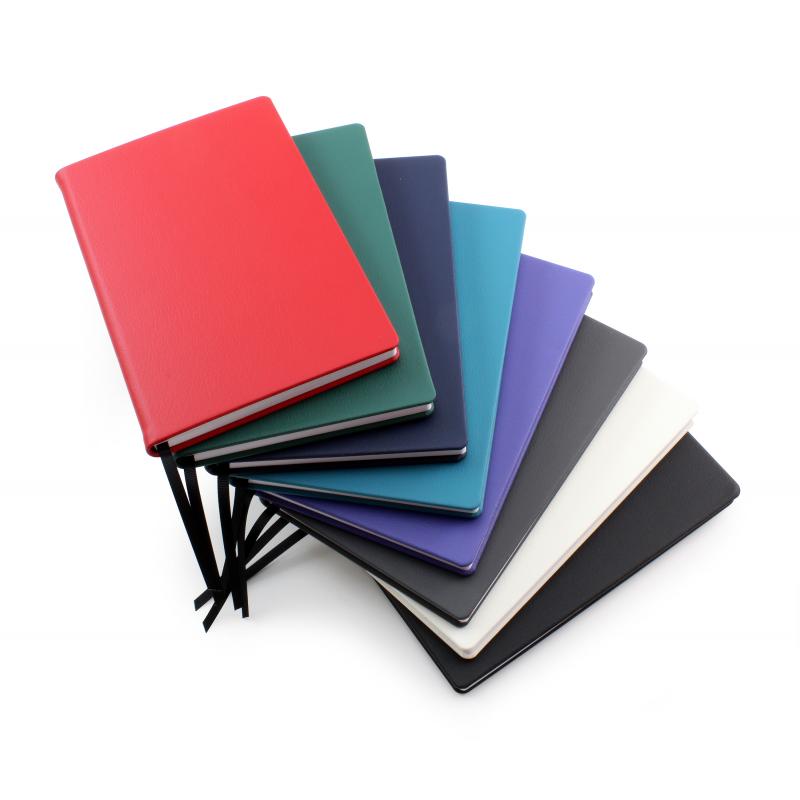 Image of ELeather A5 Casebound Notebook with Recycled Paper