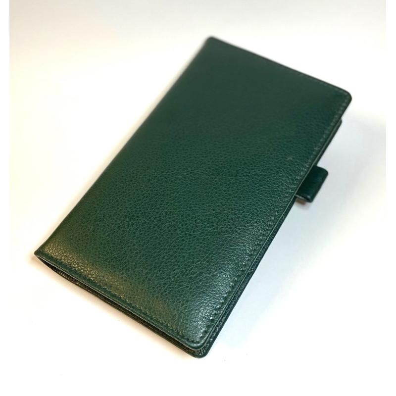 Image of Deluxe Chelsea Leather Comb Bound Pocket Wallet With Diary Insert